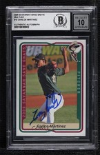 BAS 2006 MultiAd Sports Savannah Sand Gnats Carlos Martinez BGS Authentic ow6