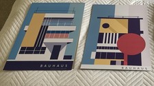 Pair of Bauhaus Prints Wall Art Poster Prints Austellung Juli-Sept 1923