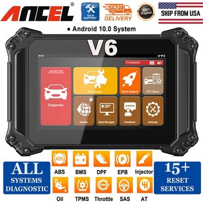 ANCEL V6 OBD2 Scanner ECU Coding Fit For VW Audi All System Car Diagnostic Tool