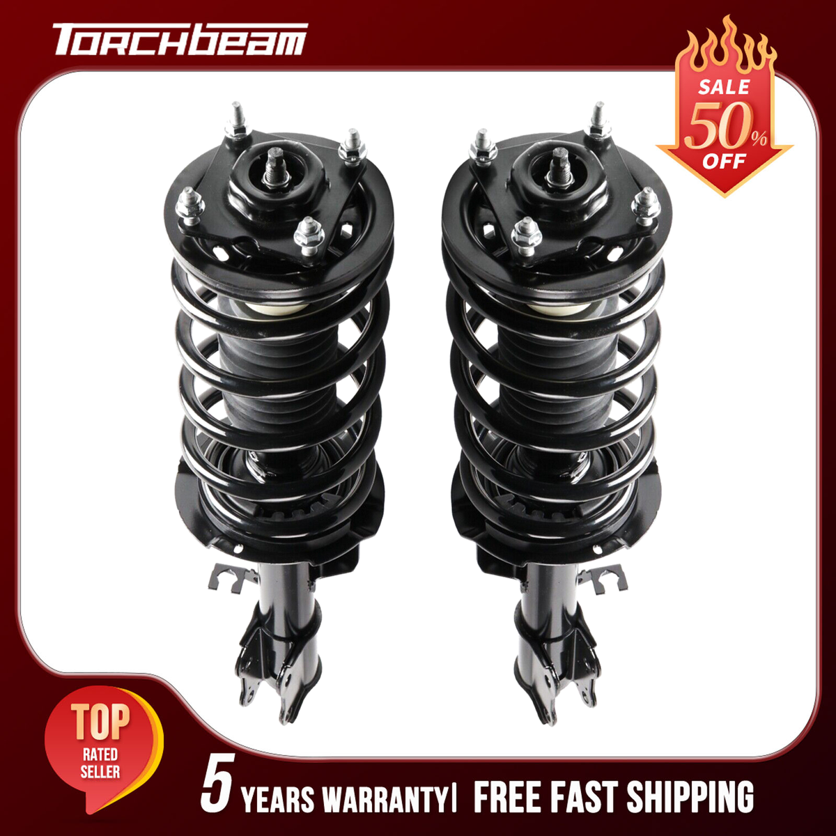 Pair Front Shock Strut Assembly 171593/171594 fits FORD ESCAPE