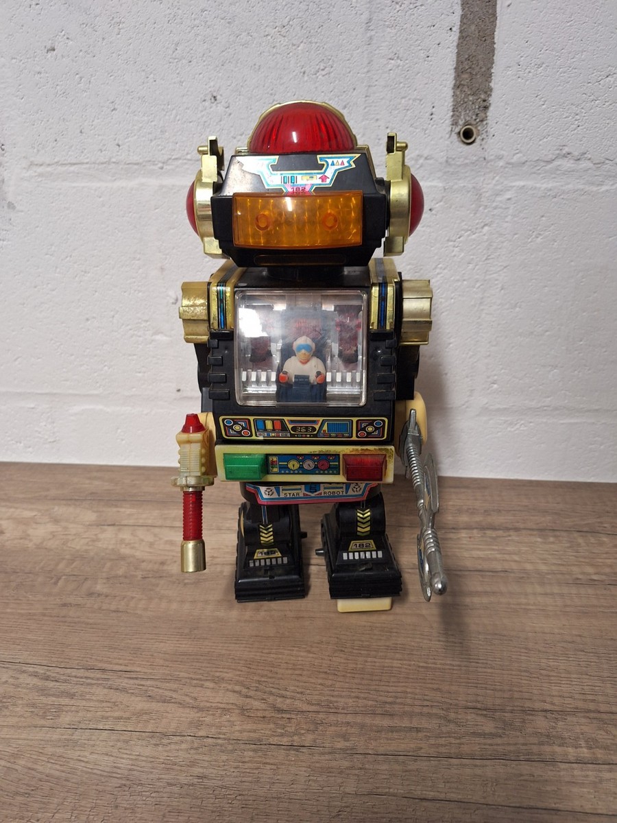 Vintage walking Star Roto robot by Son AI Toys Taiwan 1985