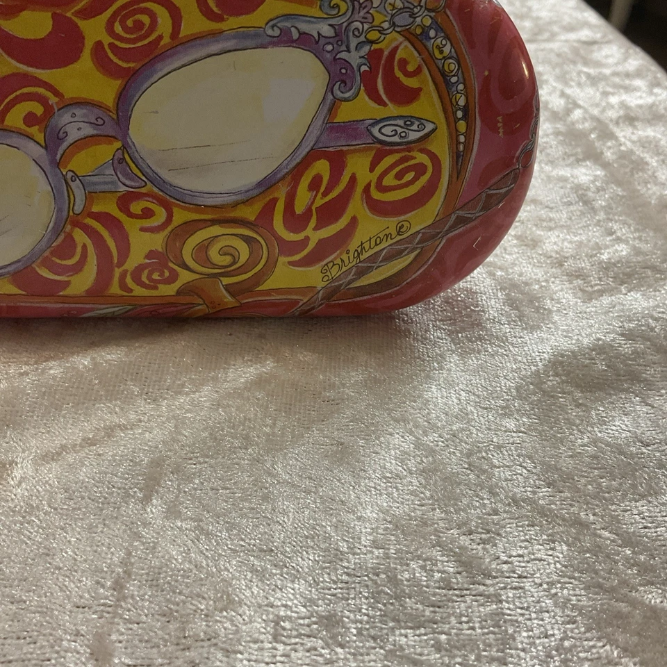 Estuche de metal vacío de almacenamiento de gafas y gafas de sol florales multicolores Brighton Foto 2 de 4