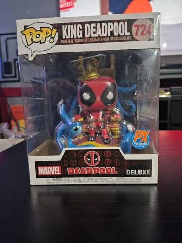 Funko POP! King Deadpool 724 Marvel PX Previews Exclusive Deluxe