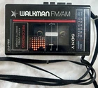 Sony Walkman WM-F17 AM/FM Cassette Recorder Powers On “As-Is” Vintage Radio READ