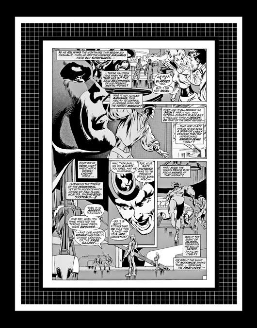 Neal Adams Avengers #95 Rare Production Art Pg 12 Monotone