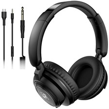 Wired Over Ear Headphones Studio Monitor Mixing DJ Stereo Headsets with 50mm...