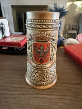 CERAMARTE Handcrafted in Brazil  - Beer Stein displaying Frankfurt seal.