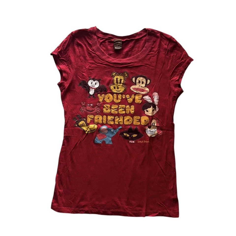 Camisa Paul Frank Vintage Años 2000 Talla L Mujer You’ve Been Friendly Rara Clásica Y2K Foto 2 de 3