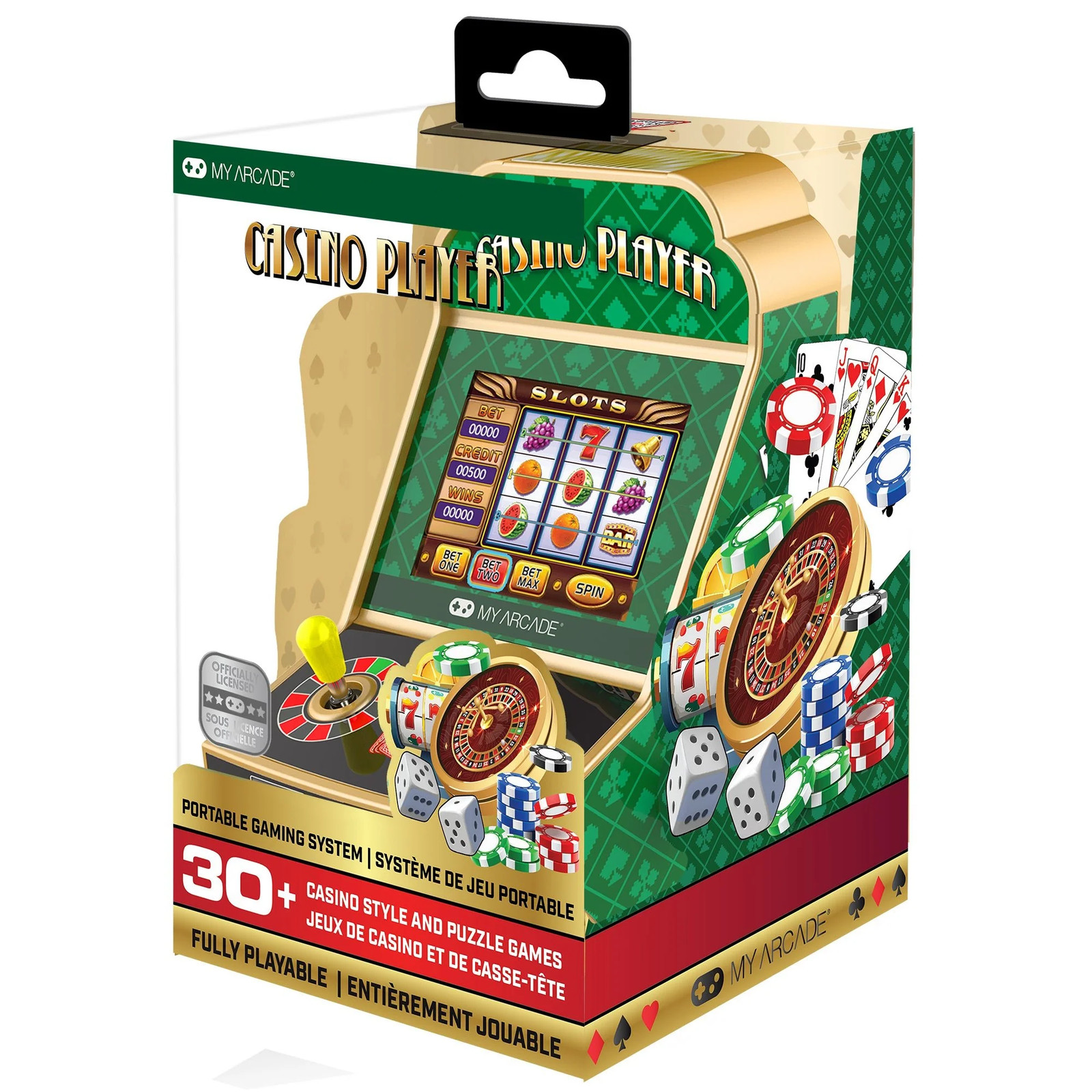 My Arcade Casino Player console rétro idéale pour les voyages et trajets en train