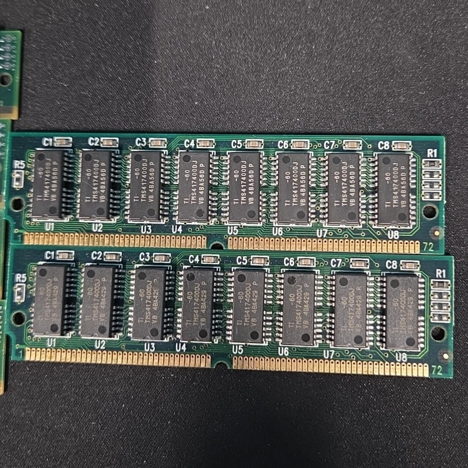 Vintage Lot 72-Pin SIMM RAM – 6 Modules – HP 8MB EDO + Siemens 8MB EDO Retro PC - Image 4 of 4