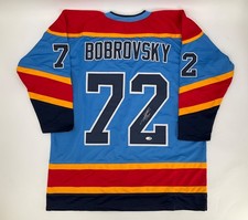 SERGEI BOBROVSKY FLORIDA PANTHERS 25  SC SIGNED CUSTOM JERSEY JSA WITNESS COA