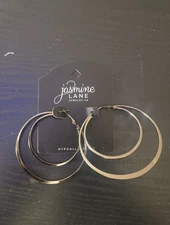 JASMINE LANE Double Hoop Earrings NEW NWT