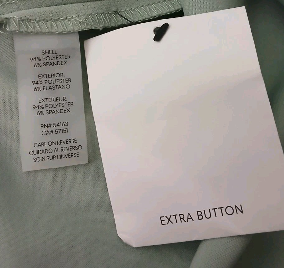 Calvin Klein Midi Dress 12 Tulip Sleeve Belted Mint Green Button Front Retro NWT thumbnail 10