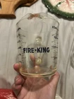 Vintage Fire King Glass Measuring Cup 2-Cup Lettering D-Handle #498