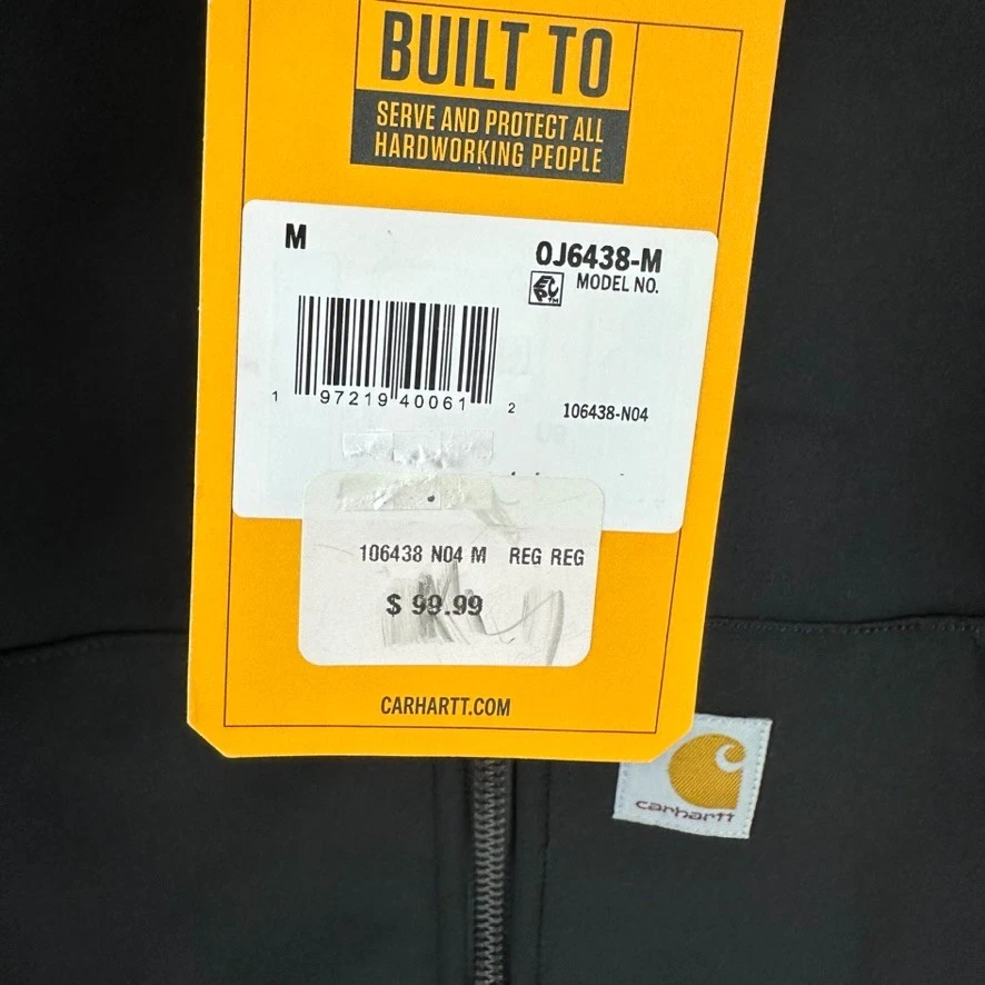 Carhartt Rain Defender Softshell Jacket Relaxed Fit NO.0J6438 Black Medium New - Image 4 of 4