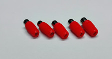 5 Pcs RCA Female Red Screw On Solder AV Audio Plug Socket Connector. USA Seller.