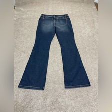 Torrid feel the fit luxe slim bootcut jeans sz 12R mid rise dark wash