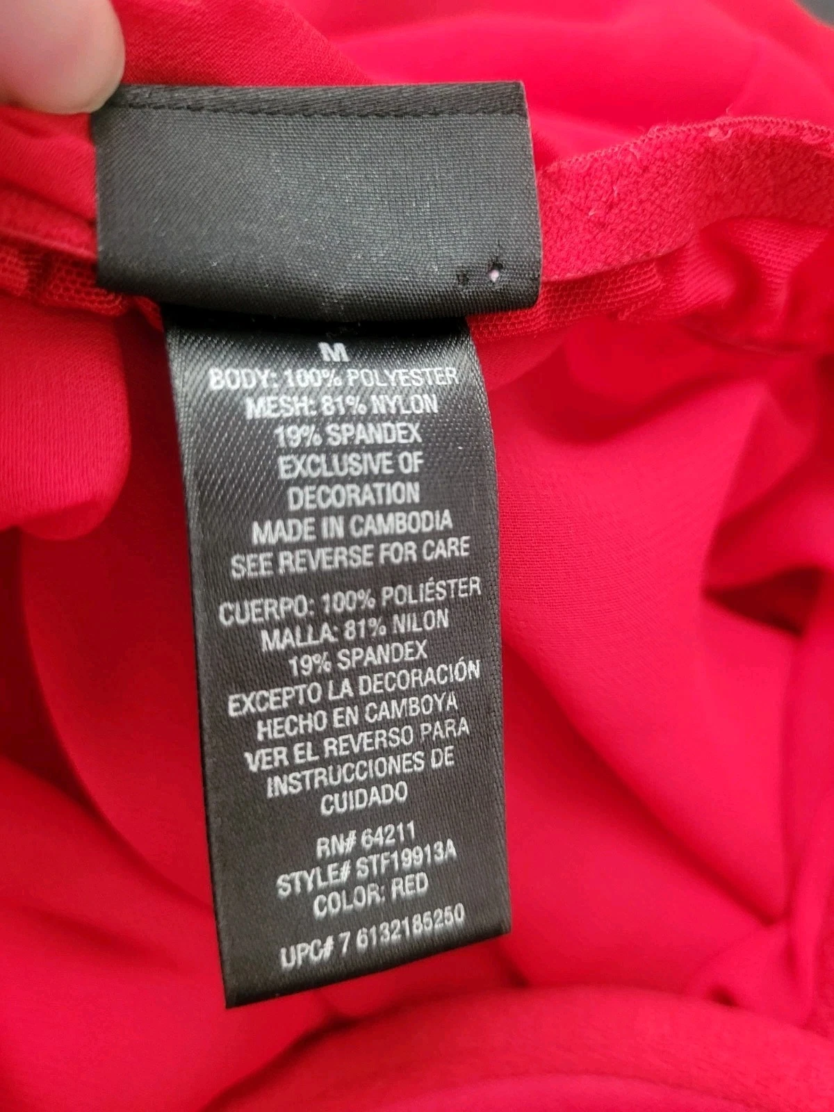 UNDERCOVER Abito slip cami ricamato Y2k Secret Treasures taglia M rosso gotico vampiro coquette