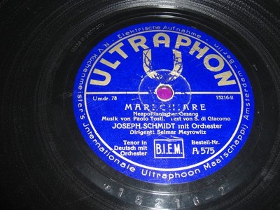 (S8765) Joseph Schmidt - Verbotener Gesang - Marechiare