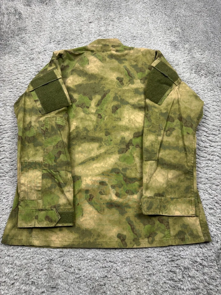 Tru-Spec 战斗衬衫男式大号 A-TACS 叶子绿色 BDU 迷彩 Atacs 1/4 拉链 — 第 2/4 张图片