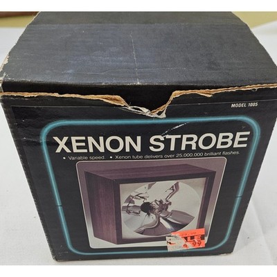 Vtg Data Display Systems Xenon Strobe Light Model 1005 New Rock Video Series