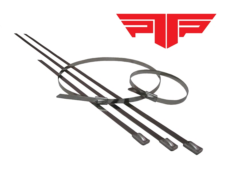 PTP Stainless Steel Locking Ties 21" (16 pack) Use Up To 6" Diameter Pipe