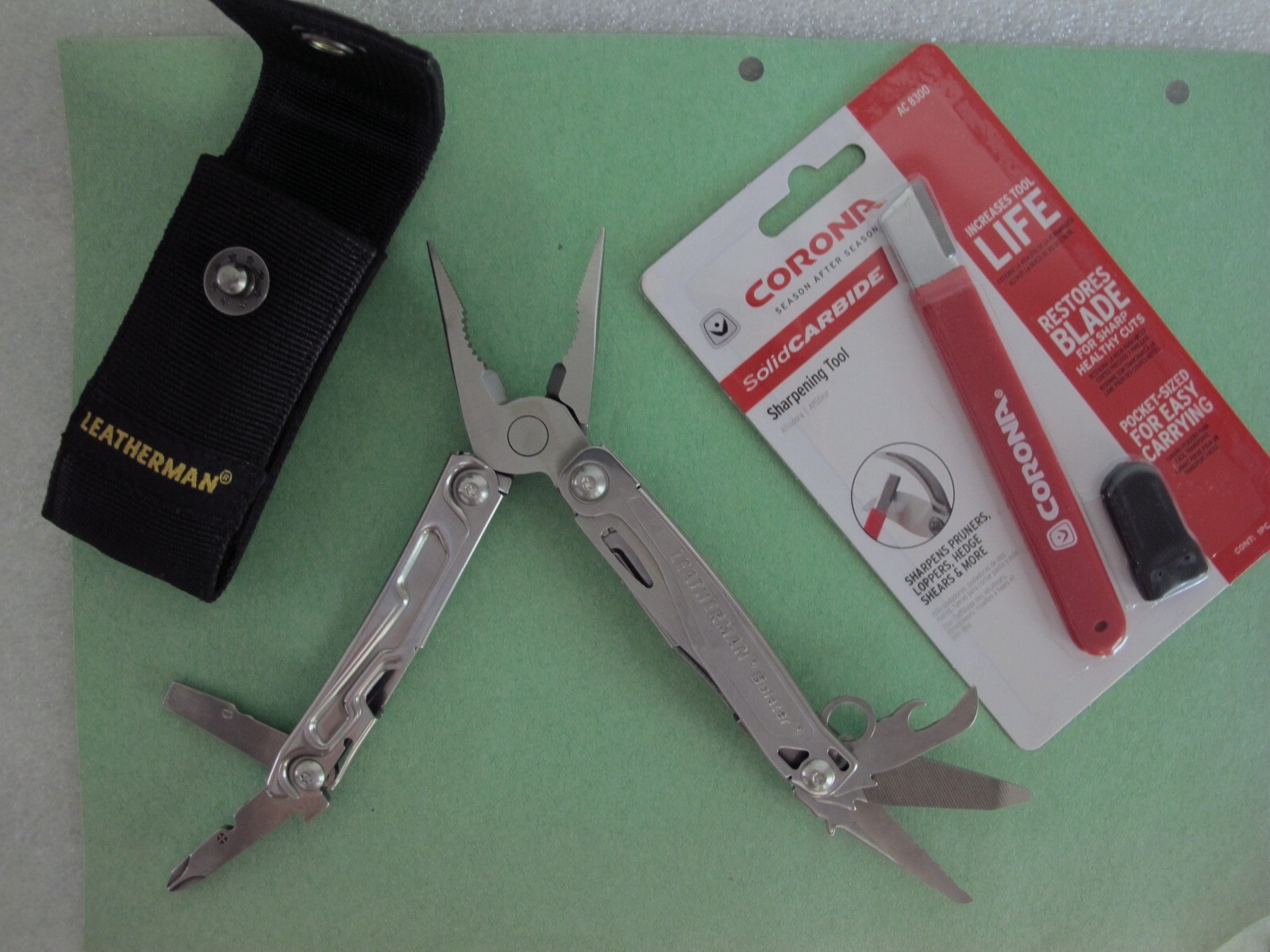 Leatherman Bolster Multitool and Solid Carbide Sharpening Tool New