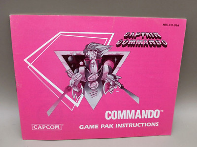Captain Commando - Nintendo NES Spiel Anleitung / Commando Manual / Booklet  