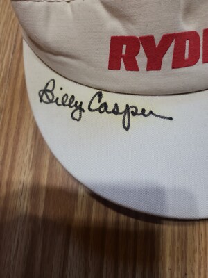 White Doral Ryder Open Autographed Women\'s Visor Hat Vintage HTF Doral Ryder Open Unisex Mens Womens Green Golf  main image 3