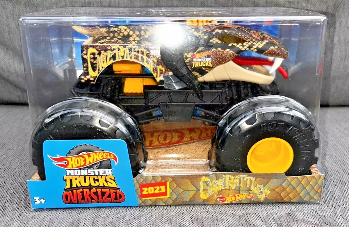 Hot Wheels Monster Trucks Oversized CAGE RATTLER Released 2023