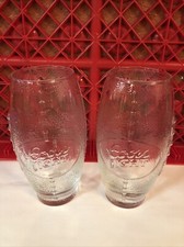PAIR SET VINTAGE COORS LIGHT BEER FOOTBALL SHAPED BEER GLASS / MUG NFL