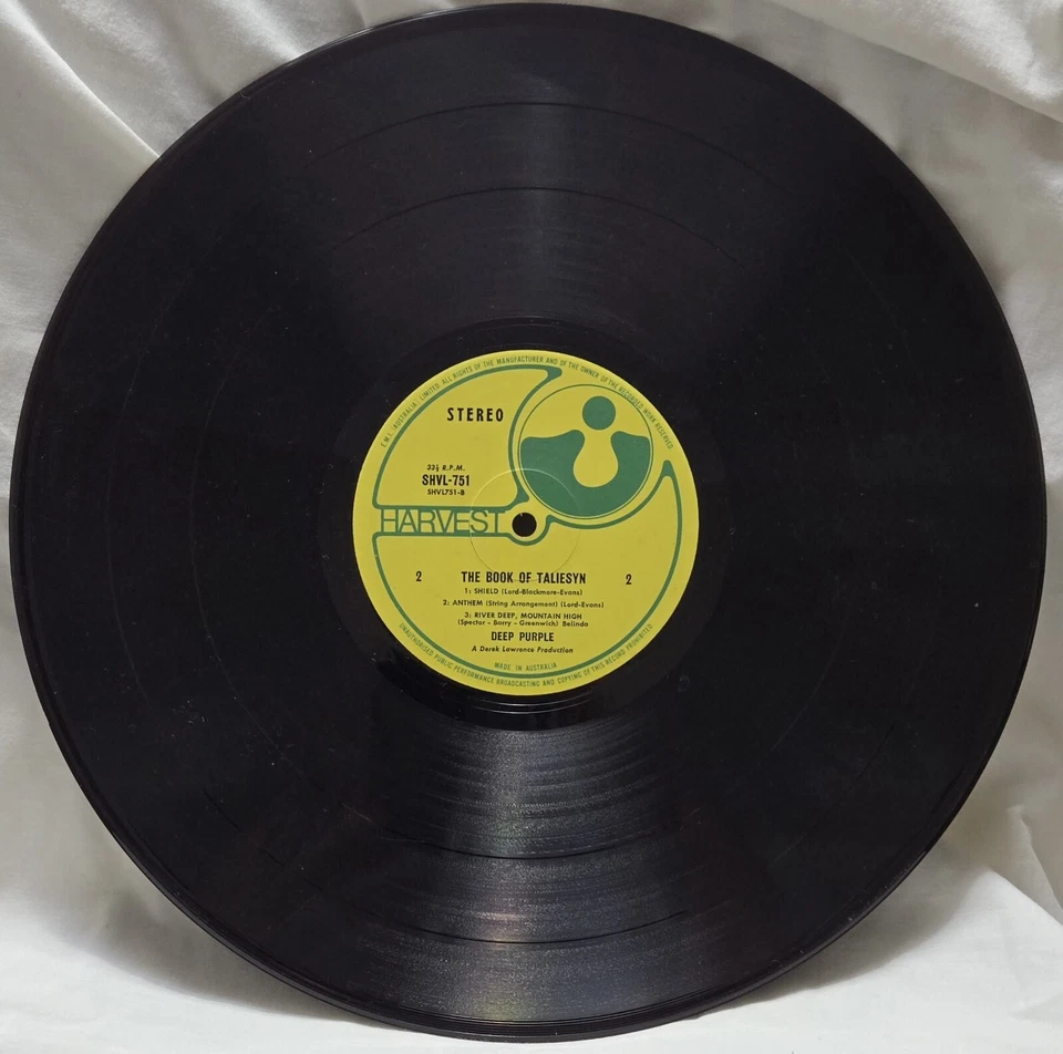 The Book of Taliesyn by Deep Purple Vinyl LP Record (EMI, 1969) - Image 4 of 4