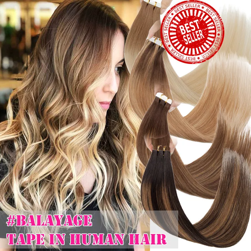Tape in top extensions ombre