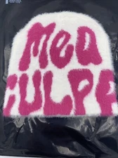 Winter Beanie Hat Warm Hot Pink Mea Culpa New Has Spandex For Nice Fit Fluffy