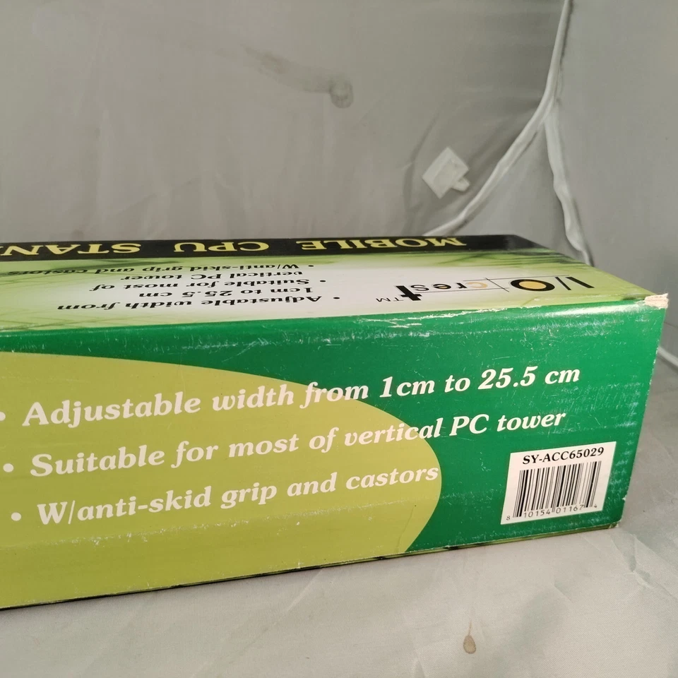 CPU Stand - Computer Stand - On Wheels - ADJUSTABLE WIDTH 5 ROLLER  WHEELS - NOB - Image 3 of 4