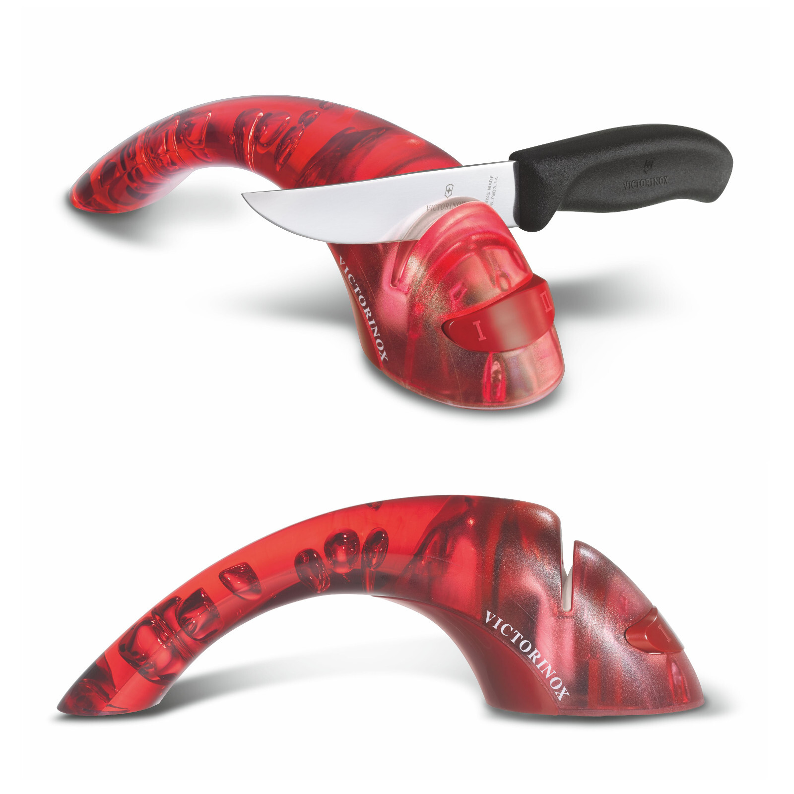 Victorinox Messerschärfer Schärfer m. Keramikrollen 2 Schärf - Stufen 7.8721 rt