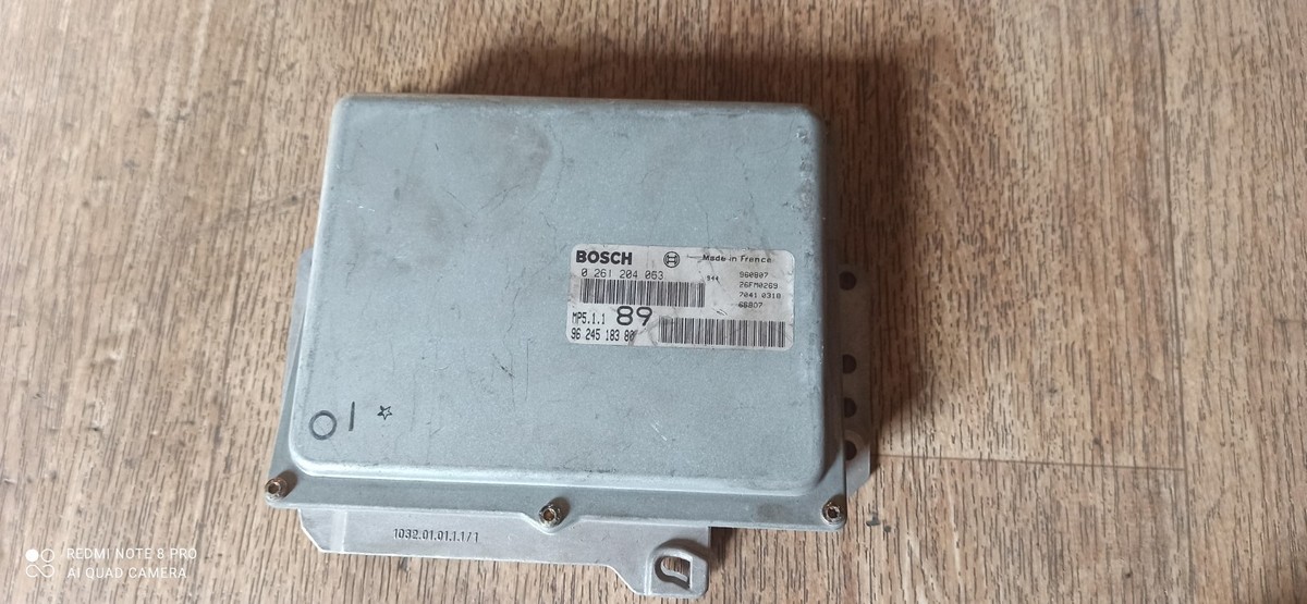 Calculateur Moteur (ECU) Peugeot 406 1.8i 16V 110cv - Pièce D'occasion Référence 0261204063 / 9624518380