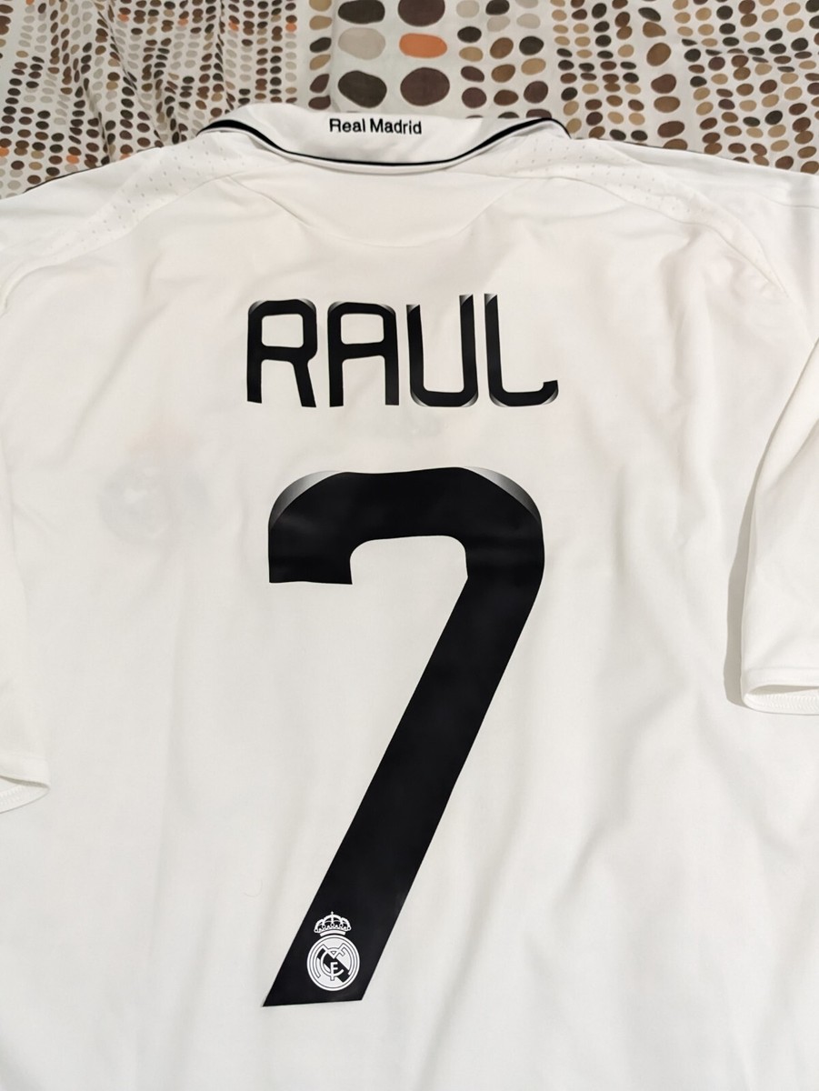 ウェア adidas Real Madrid 2009-10 Home No.7RAUL RAUL Real Madrid 2008 2009 HOME Soccer Jersey Adidas