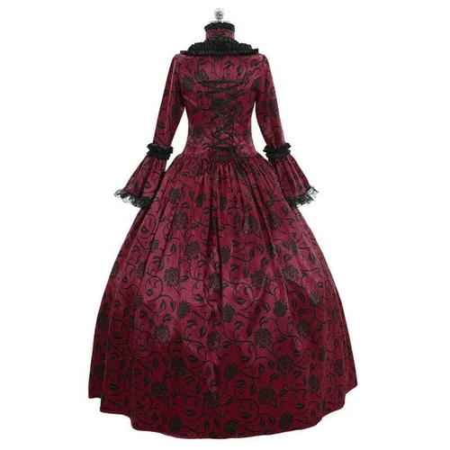 Hot Retro Damen Mittelalter Viktorianisches Kleid Kostüm Party Renaissance Kleid - Picture 6 of 30
