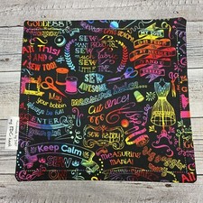 EDC HANK W/MICROFIBER BACK 8  - SEWING THEME BEAUTIFUL COLORFUL HANDKERCHIEF