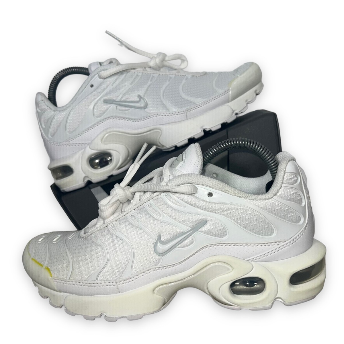 Nike Air Max Plus GS 'White Metallic Silver' AR1852-100 Youth 4.5