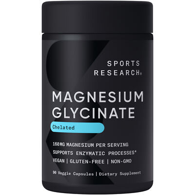 High Absorption Magnesium Glycinate 160mg Relaxation Muscle Nerve Support 90 pcs