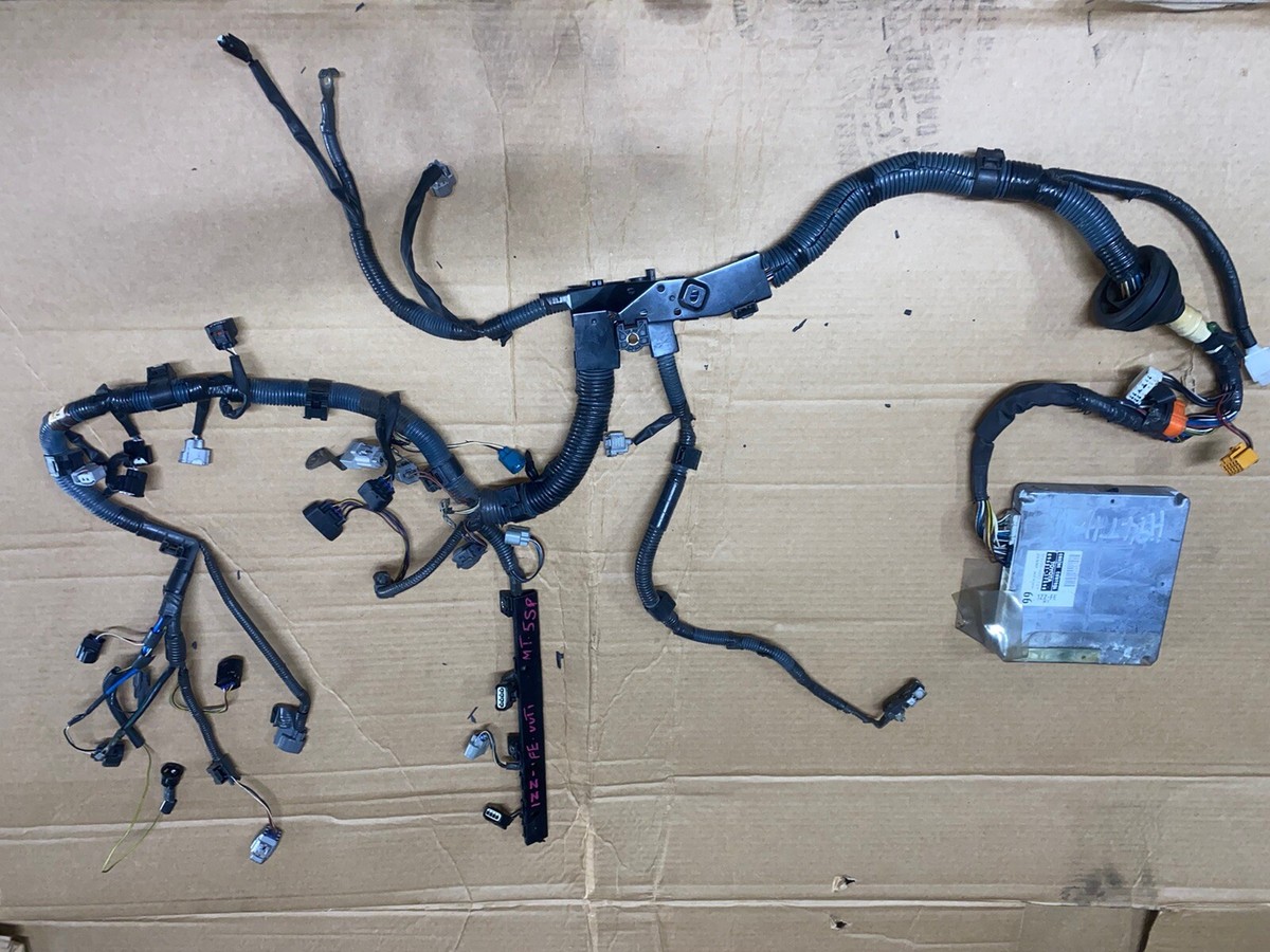 00-05 Toyota Corolla 1ZZ-FE Vvti RHD 5SP M/T Wiring Harness And