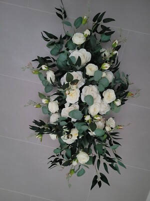 Knstliche Blumen Blumengesteck Traubogen Hochzeit wei grn | eBay.de