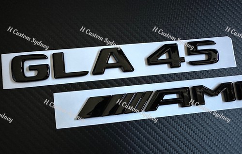 Gloss Black GLA45 Badges Package For Mercedes AMG GLA45 X156 Exclusive Pack - Picture 5 of 5