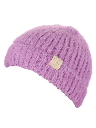 C.C Kids' Children's Soft Warm Fuzzy Two Tone Cuff Beanie Skull Cap - Picture 24 of 28