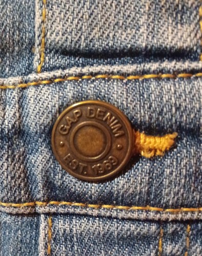 Gap Kids Girls Jean Overalls Distressed Size 10 - Picture 5 of 6