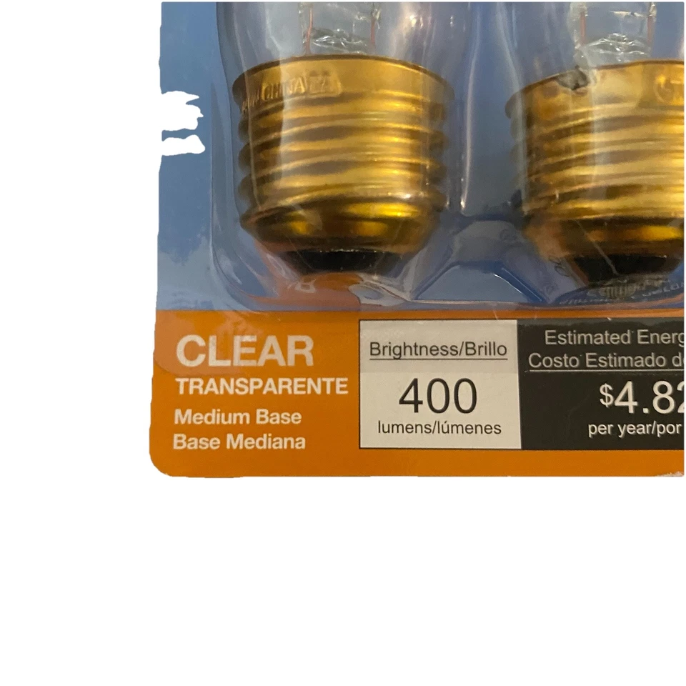 (2) GTC  40Watt Tubular 5"  Tank/Appliance Light Bulbs 400 Lumens Medium Base - Image 4 of 4