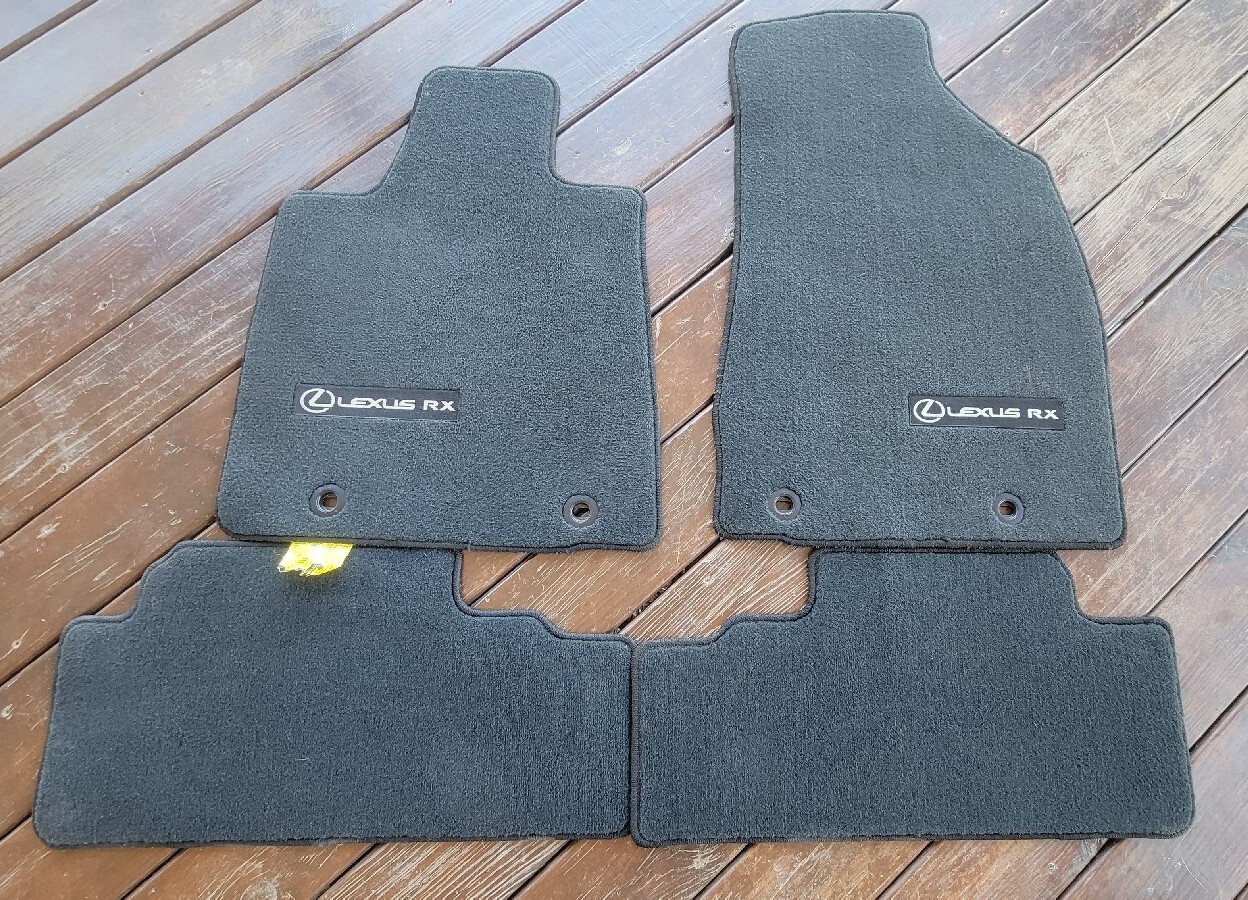 Lexus RX350 RX450H (20102012) 4pc OEM CARPET FLOOR MATS (Black) PT206