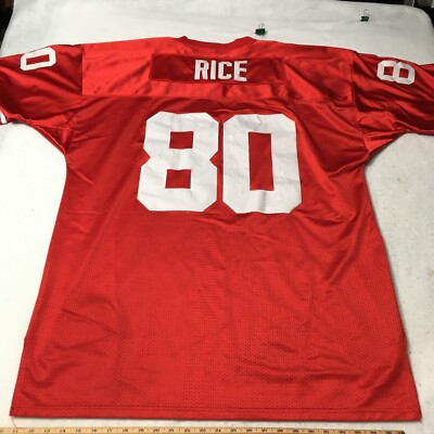 Authentic Pro NFL SB XXXIII San Francisco 49ers Jerry Rice RARE Jersey #80 SZ 60
